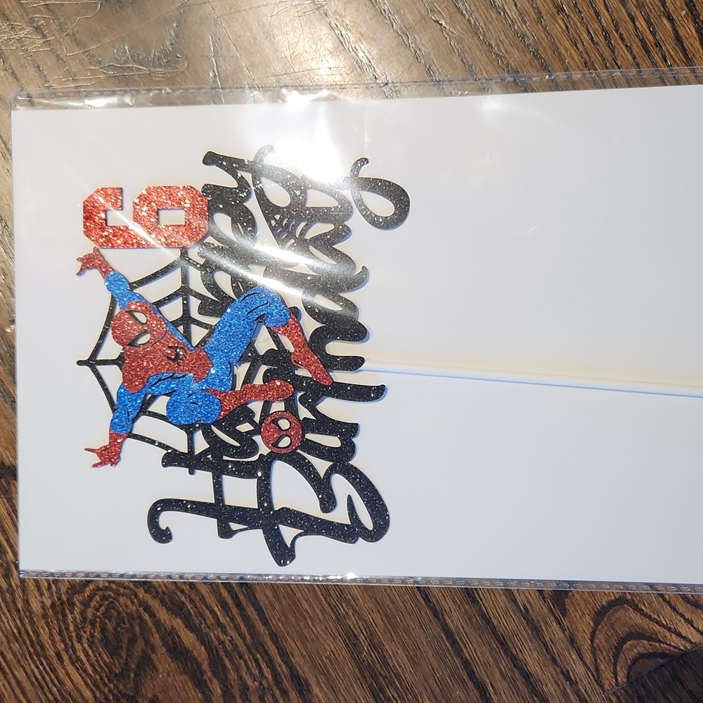 Spiderman 6 birthday cake topper